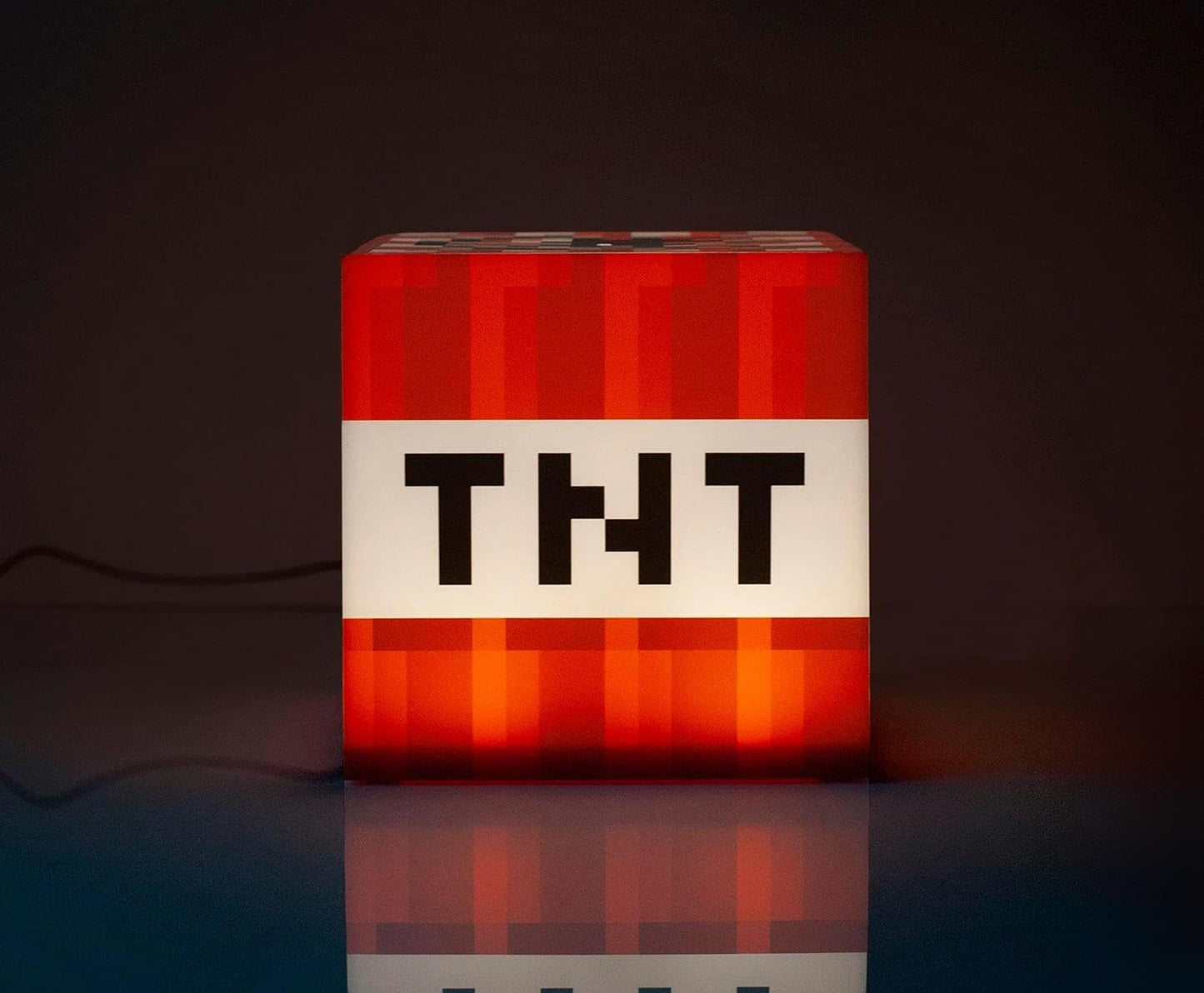 Skorter | Minecraft Tnt Block 6" Usb Led Night Light - Fun & Safe Mood Light For Children & Adults