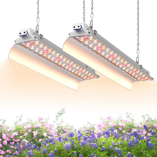 Skorter | Speeplant LED Grow Light 1.4Ft For Indoor Plants Full Spectrum, 660Nm Hanging Grow Light 3600K, LED Plant Grow Light For Indoor Plants, Grow Lamp With Reflector 36W(2×18W), 2 Pack
