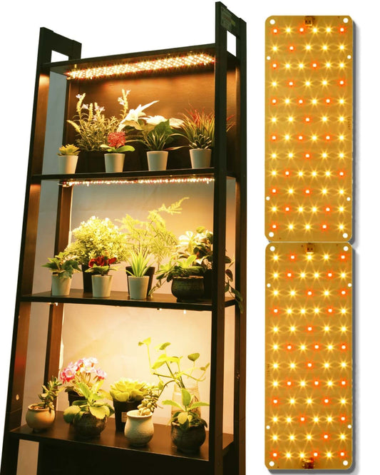 Skorter | Dommia Grow Light, 2 pcs Ultra-Thin Plant Lights For Indoor Plants, 20W Full Spectrum Led Plant Growth Lights With On/Off Switch, Diy Hanging Plant Grow Lights For Seed Starting, Succulents, Vegetables, Herbs