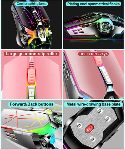 Skorter | 87-Key Mechanical Gaming Keyboard RGB Backlit Blue Switch