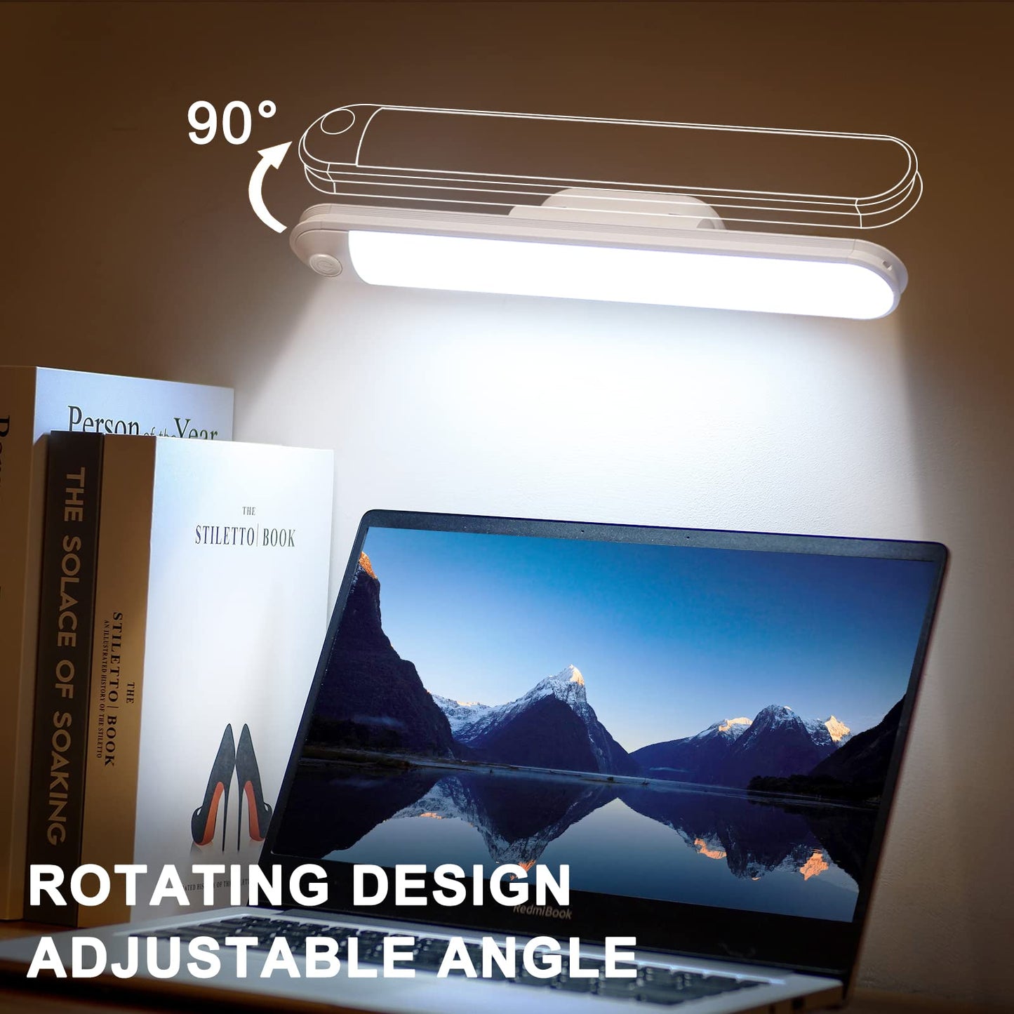 Skorter | Kagwon 7W Rechargeable Led Wall Lamp for Reading, Dimmable Magnet Lamp for Bunk Bed & Wardrobe