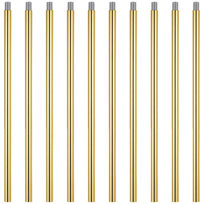 Skorter | Lnrueg 12&quot; Light Gold M10 Threaded Rod - 10 Pcs For Pendant Lamps & Crowns
