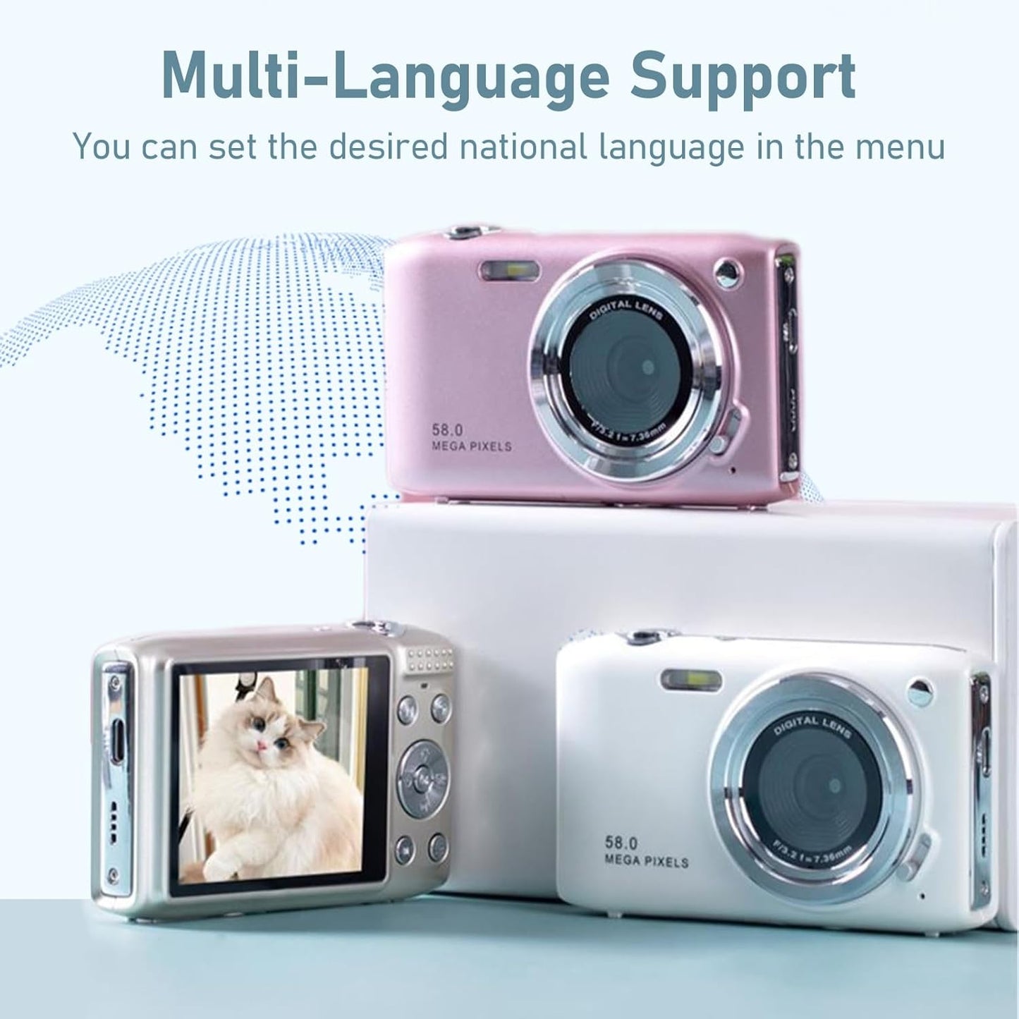 Skorter | 4K Compact Digital Camera with 58MP Photos and 16X Zoom – Lumora