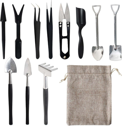 Skorter | 12-in-1 Succulent Tools Set with Storage Bag for Indoor Gardening
