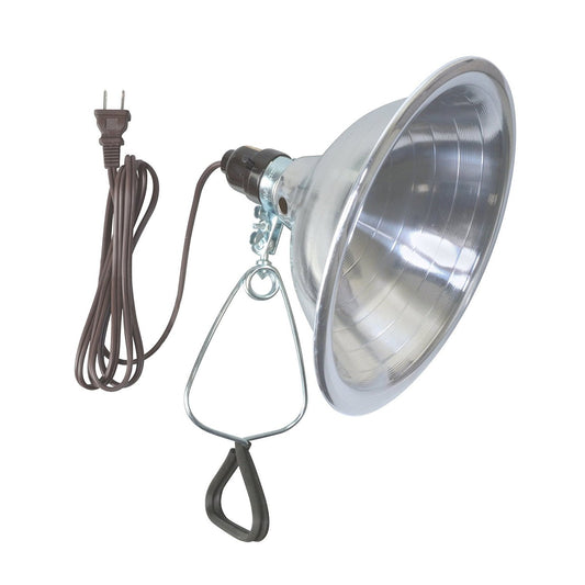 Skorter | Woods 150W Clamp Lamp Light With Aluminium Reflector, 6-Foot Cable, Red - Ul Listed, 8.5