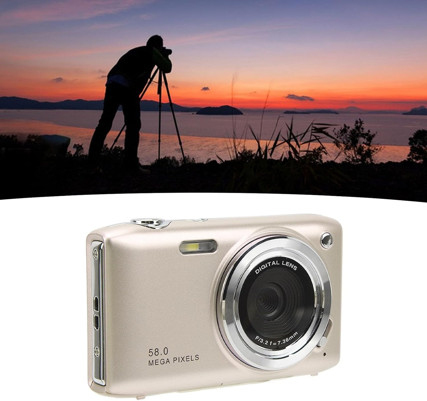 Skorter | 4K Compact Digital Camera with 58MP Photos and 16X Zoom – Lumora
