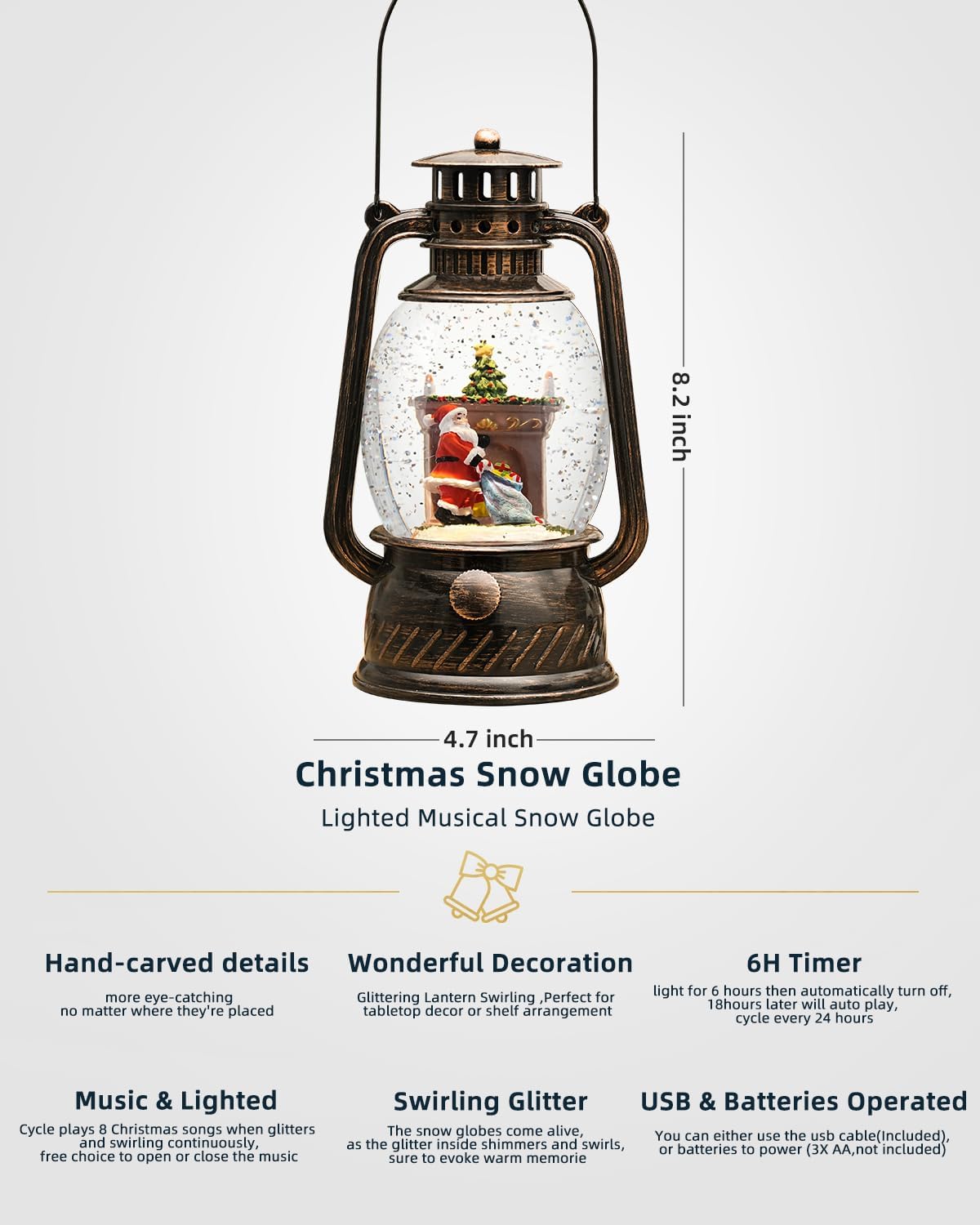 Skorter | Autumn Gloss Decorative Lamp with Pumpkins – Warm LED Light and 6-Hour Timer