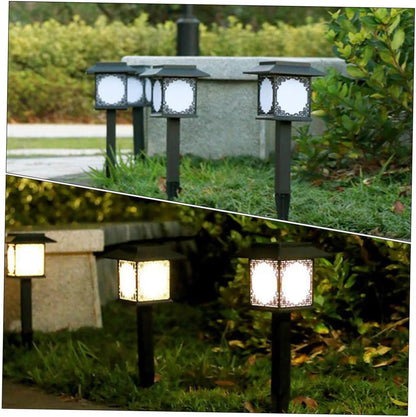 Skorter | Solar LED Garden Lamp – Large Square Lamp with Warm Light and Dual Use
