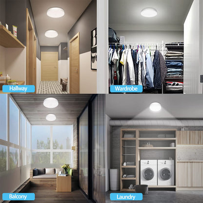 Skorter | Toowell Motion Sensor LED Ceiling Light - Rechargeable, Wireless, Cool White for Indoor/Outdoor Use