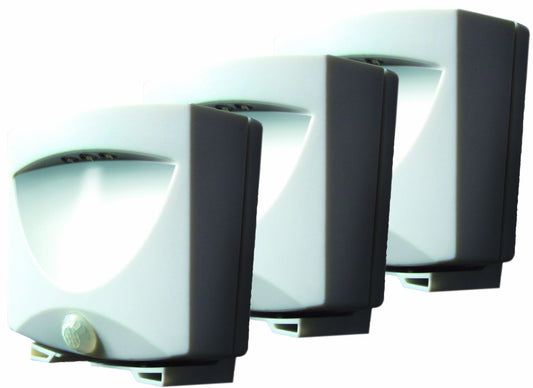 Skorter | Maxsa Innovations 43341 Wireless LED Night Light, Motion Sensor, Weather Resistant, 3-Pack, White