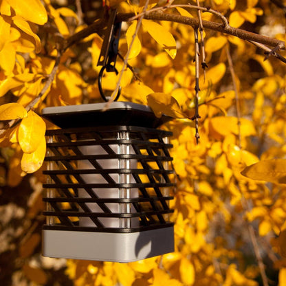 Skorter | Solar LED garden lantern with ribbed design – Decorative outdoor lighting for garden