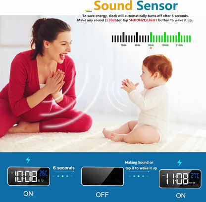 Skorter | 11.5-Inch Digital Calendar Day Clock with 19 Reminders – Claryon