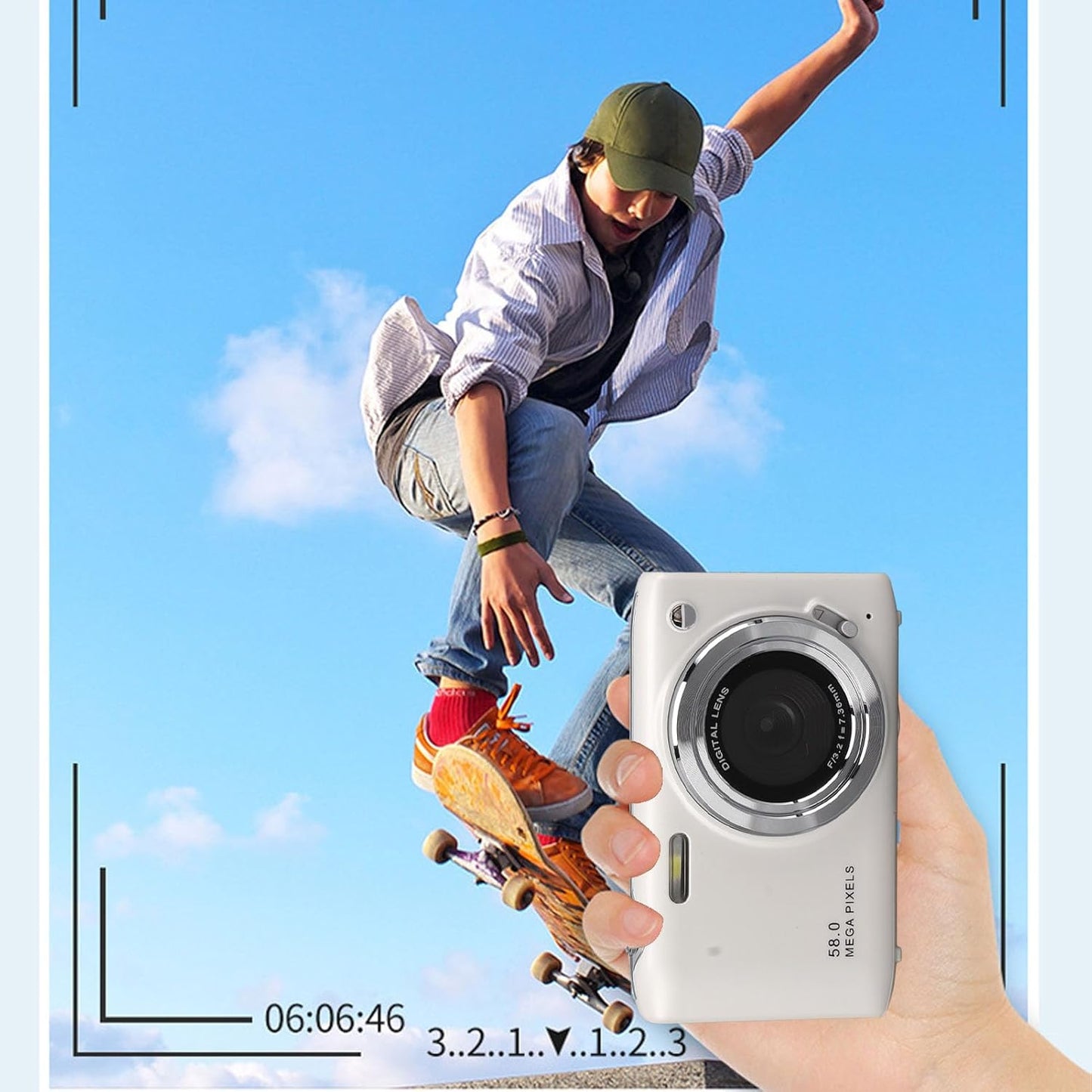 Skorter | 4K Compact Digital Camera with 58MP Photos and 16X Zoom – Lumora
