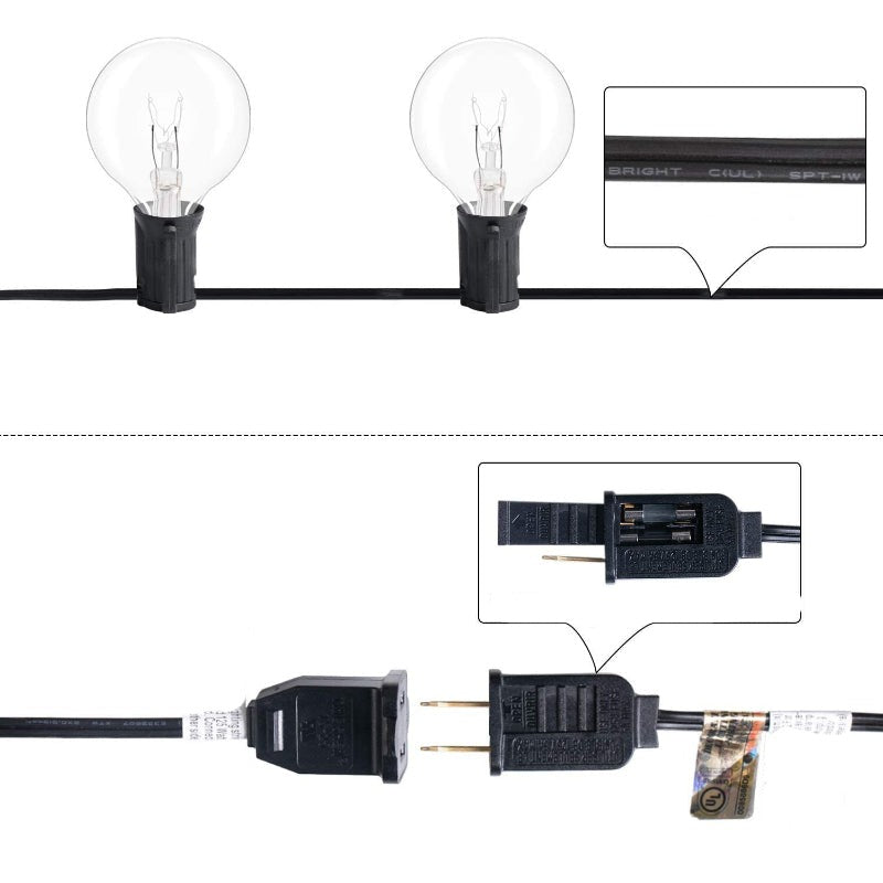 Skorter | Royaleva Outdoor Dimmable String Lights - 20 ft LED Ambient Lighting