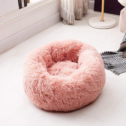 Skorter | PawNest Calming Donut Cat Bed | Round Plush Nest | Stress-Reducing & Cozy | Perfect for Cats & Small Dogs