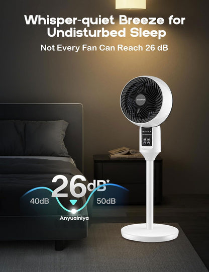 Skorter | Adjustable Pedestal Fan with 3D Oscillation – Aerion