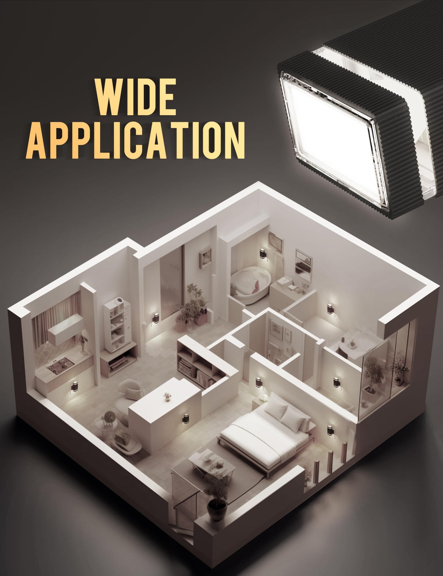 Skorter | Doresshop LED Night Light Plug-In 4 Pack, Dimmable With Dusk-To-Dawn Sensor, Daylight White