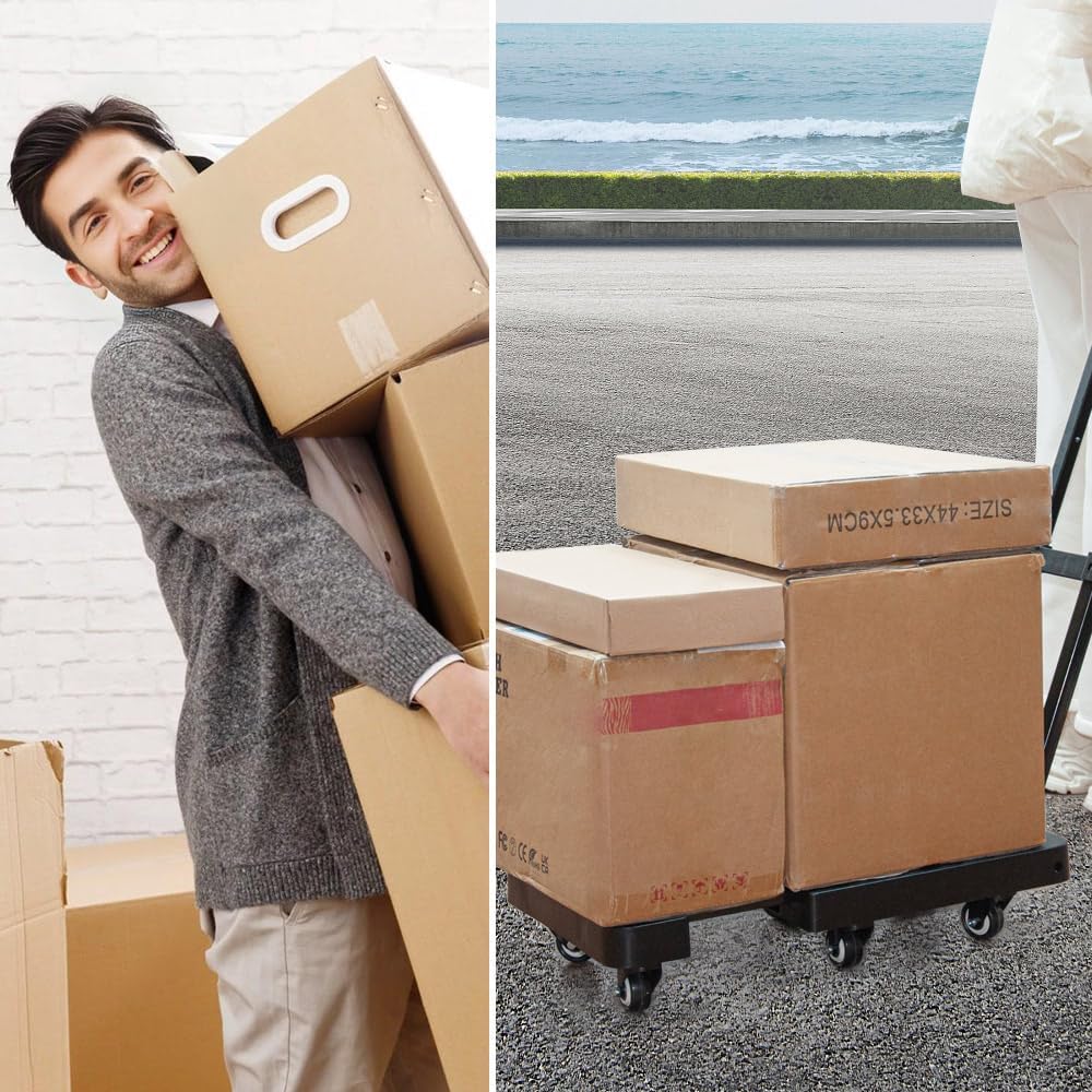 Skorter | 6-Wheel Folding Hand Truck with 227 kg Capacity & Telescopic Handle – LoadMaster