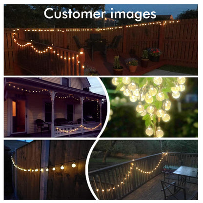 Skorter | Solar-powered Crystal Ball String Lights