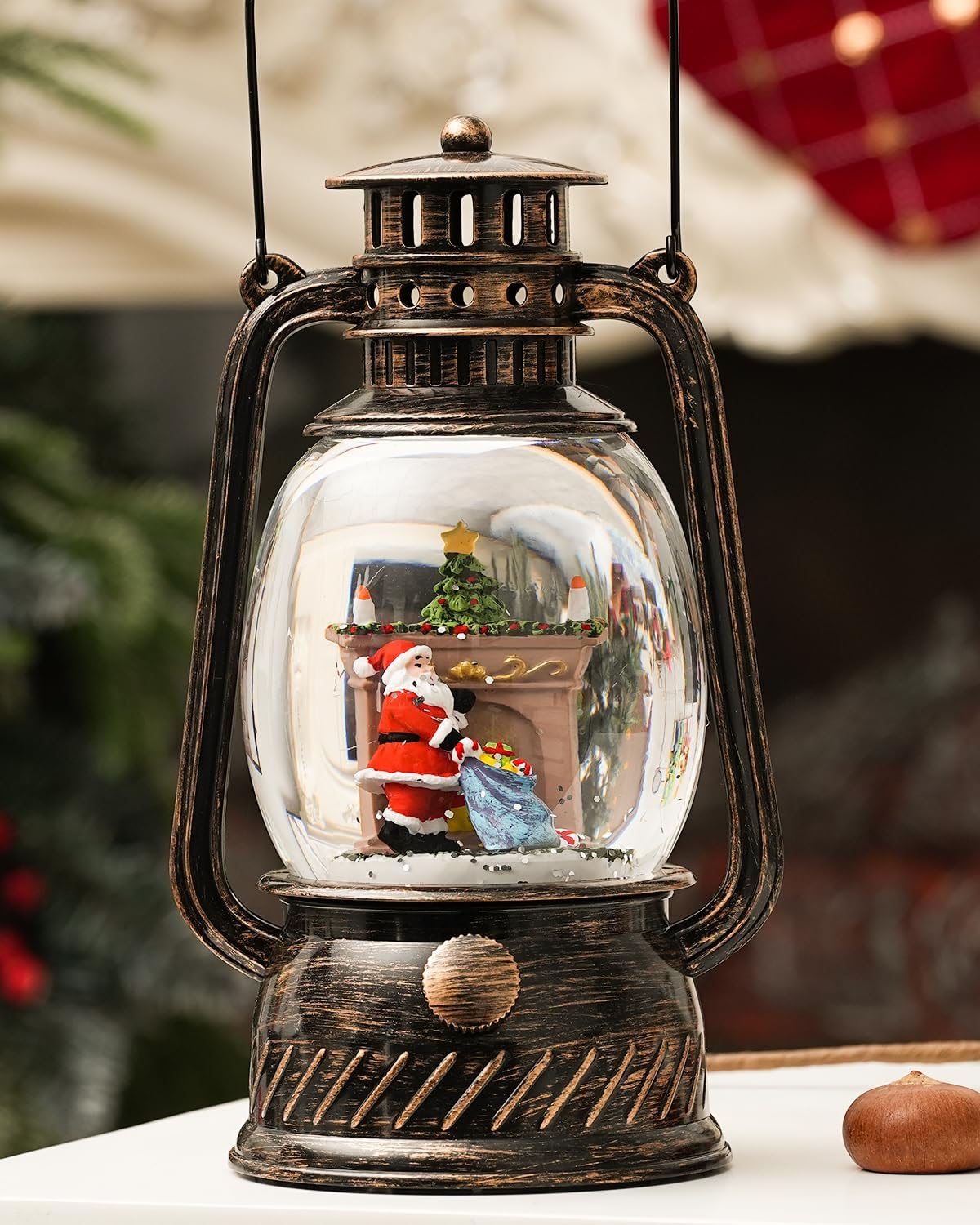 Skorter | Autumn Gloss Decorative Lamp with Pumpkins – Warm LED Light and 6-Hour Timer