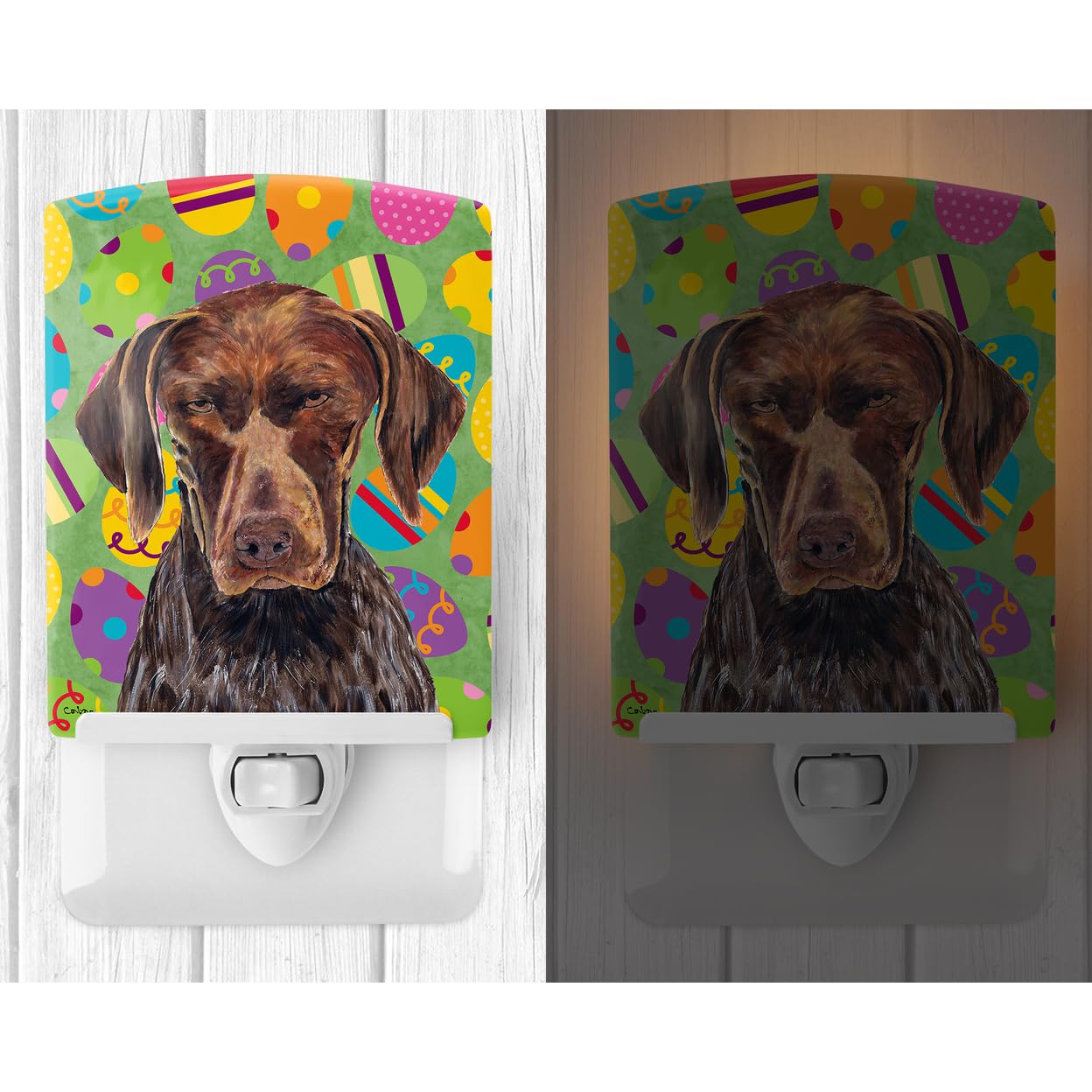 Skorter | Caroline'S Treasures German Pointer Night Lamp, Ceramic, 6X4X3, Multicolored