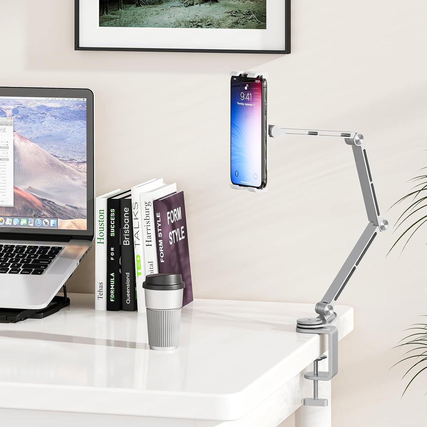 Skorter | Adjustable Aluminum Tablet Desk Stand with 360° Rotation – Movaro