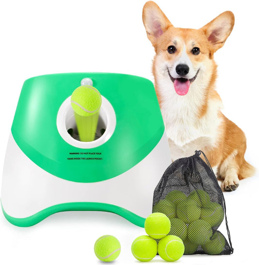 Skorter | Automatic Dog Ball Launcher – 3 Distance Settings for Endless Fetch Fun