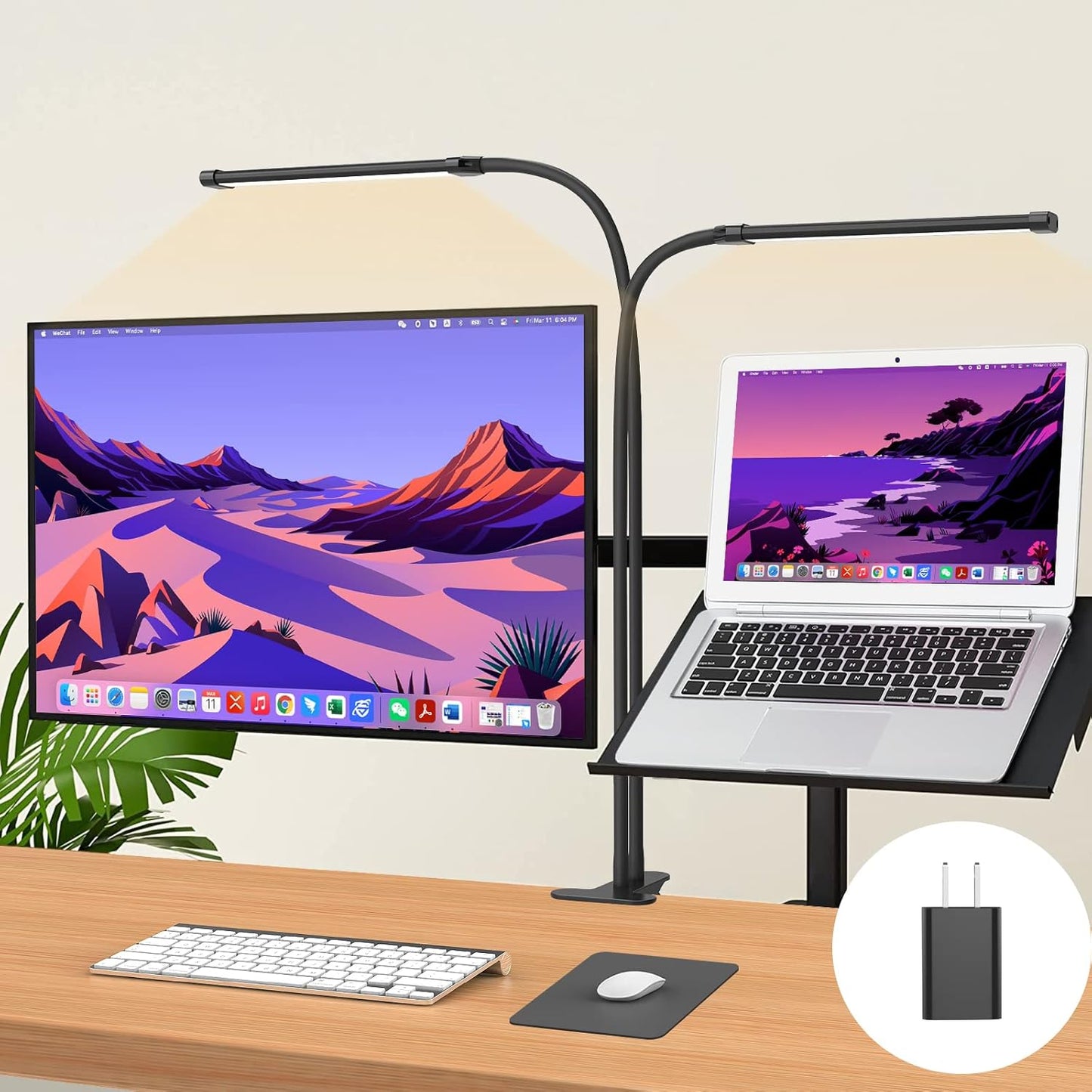 Skorter | 77 LED Desk Clamp Lamp with 70cm Flexible Gooseneck – Ravien