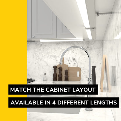 Skorter | Getinlight 30-inch Dimmable Led Under-cabinet Light, Daylight White, Etl Listed, Matte White