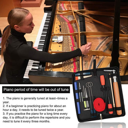 Skorter | Professional 16-Piece Piano Tuning Kit with Storage Case – Arvena