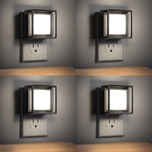 Skorter | Doresshop LED Night Light, 4 Pack Dusk Till Dawn Sensor, Daylight White For Home And Kids
