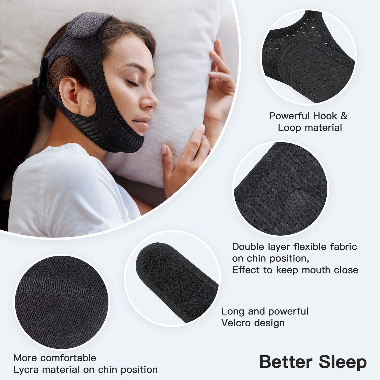 Skorter | Anti-Snore Chin Strap for Sleep Apnea