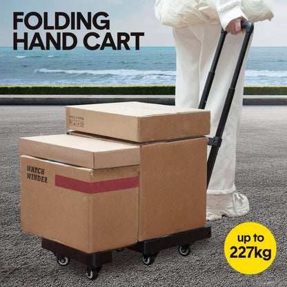 Skorter | 6-Wheel Folding Hand Truck with 227 kg Capacity & Telescopic Handle – LoadMaster