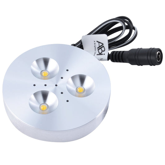Skorter | Abi 5X 3W Led Puck Light - Warm White 2800K, 240Lm, Under Cabinet & Display Cabinet Lighting