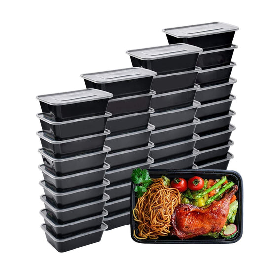 Skorter | 100 Piece: Meal Prep Reusable Containers - BPA-Free - Bento Insulated Lunch Boxes