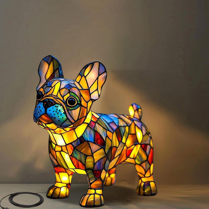 Skorter | GlowPaw Dog Tribute Lamp – Handmade Acrylic Night Light for Dog Lovers (USB Powered)