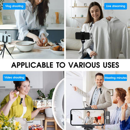 Skorter | 2-Pack wireless microphone for iPhone iPad