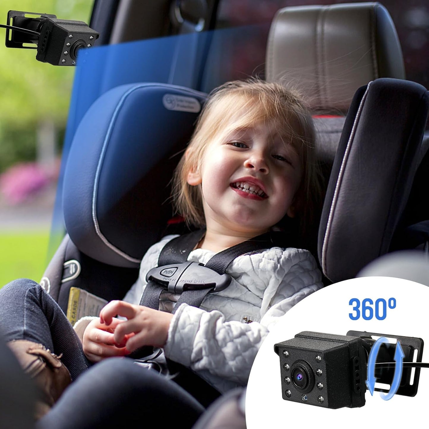 Skorter | Baby Car Mirror with 1080P Camera & 4.3'' Screen – Solvian