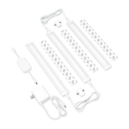 Skorter | Eshine 3 Pack 12" Smart Dimmable Led Under Cabinet Lighting Kit - Warm White (3000K)