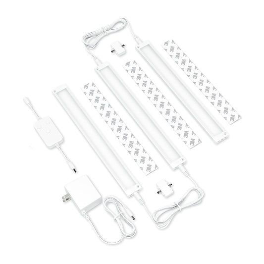 Skorter | Eshine 3 Pack 12" Smart Dimmable Led Under Cabinet Lighting Kit - Warm White (3000K)