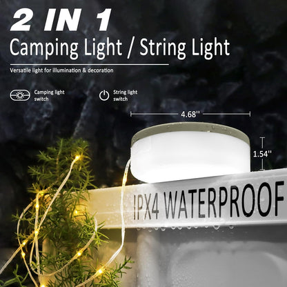 Skorter | Portable LED Camping String Light – USB Rechargeable Waterproof Fairy Lights for Outdoor & Indoor Use (10m)