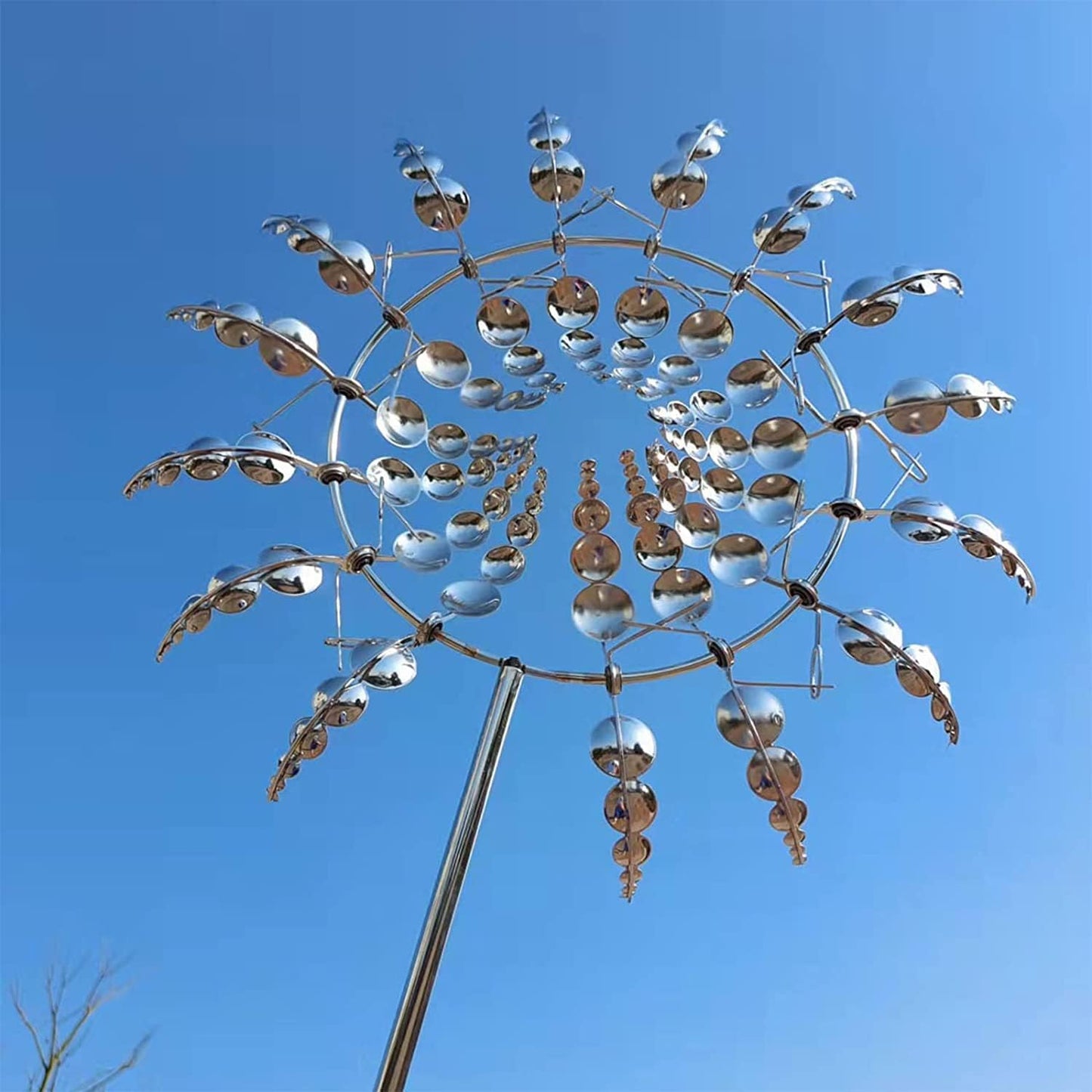 Skorter | Anti-Rust Kinetic Metal Wind Spinner Windmill for Outdoor Garden Decor & Landscaping