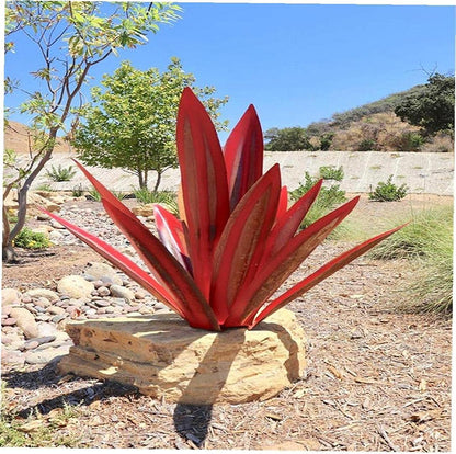 Skorter | Eternal Agave – Handcrafted Rust-Proof Metal Garden Sculpture for Indoor & Outdoor Decor