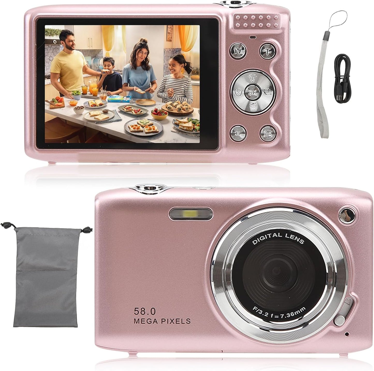 Skorter | 4K Compact Digital Camera with 58MP Photos and 16X Zoom – Lumora