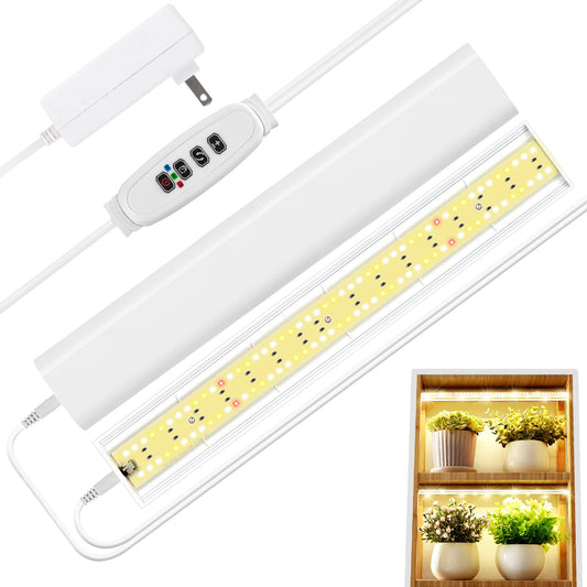 Skorter | Foxgarden Growth Light Strips For Indoor Plants, Full Spectrum 192 Led Strong Grow Lamp With Automatic On/Off Timer 4/8/12H, 10 Dimmable Brightness Levels, 2 Packs