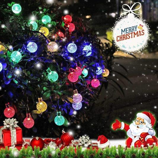 Skorter | Solar-powered Crystal Ball String Lights