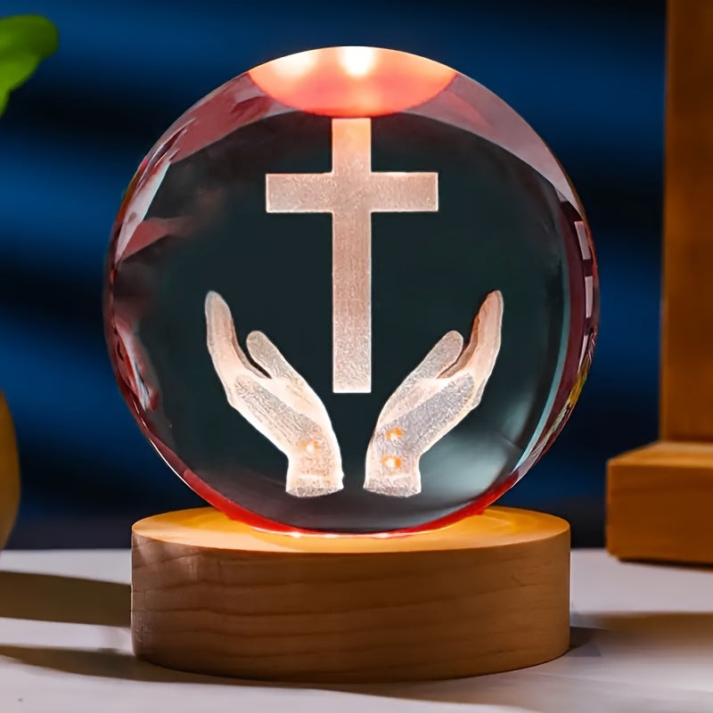 Skorter | CrystalGlow - Traditional 3D Engraved Crystal Night Light