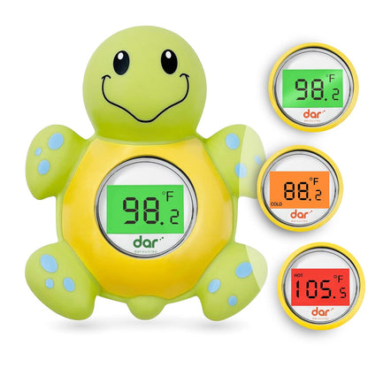 Skorter | AquaVeilig Baby Bath Thermometer – Digital Display with 3 Colors and Temperature Warning