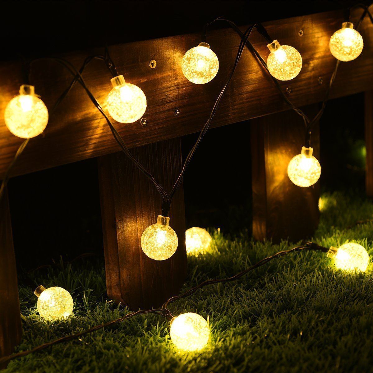 Skorter | Solar-powered Crystal Ball String Lights