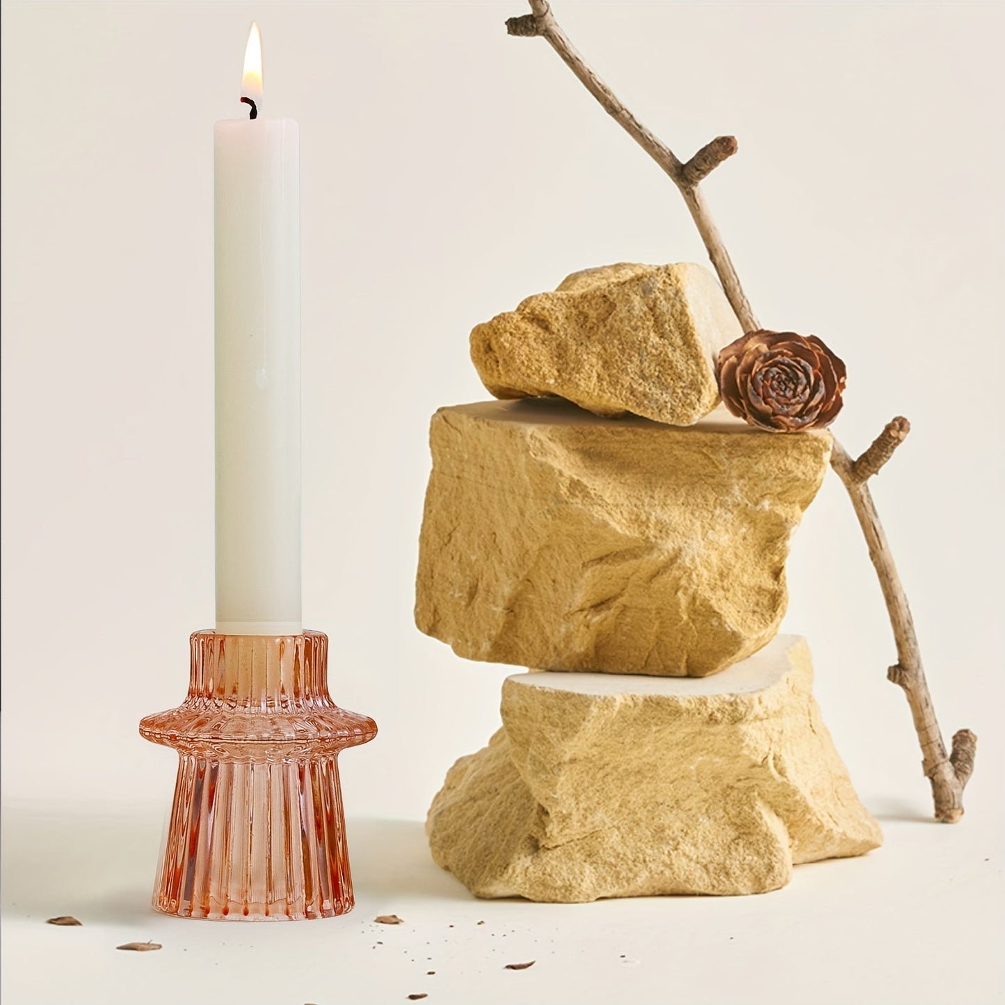 Skorter | 3/6-part Glass Candle Holders - Perfect for Table Decoration and Weddings